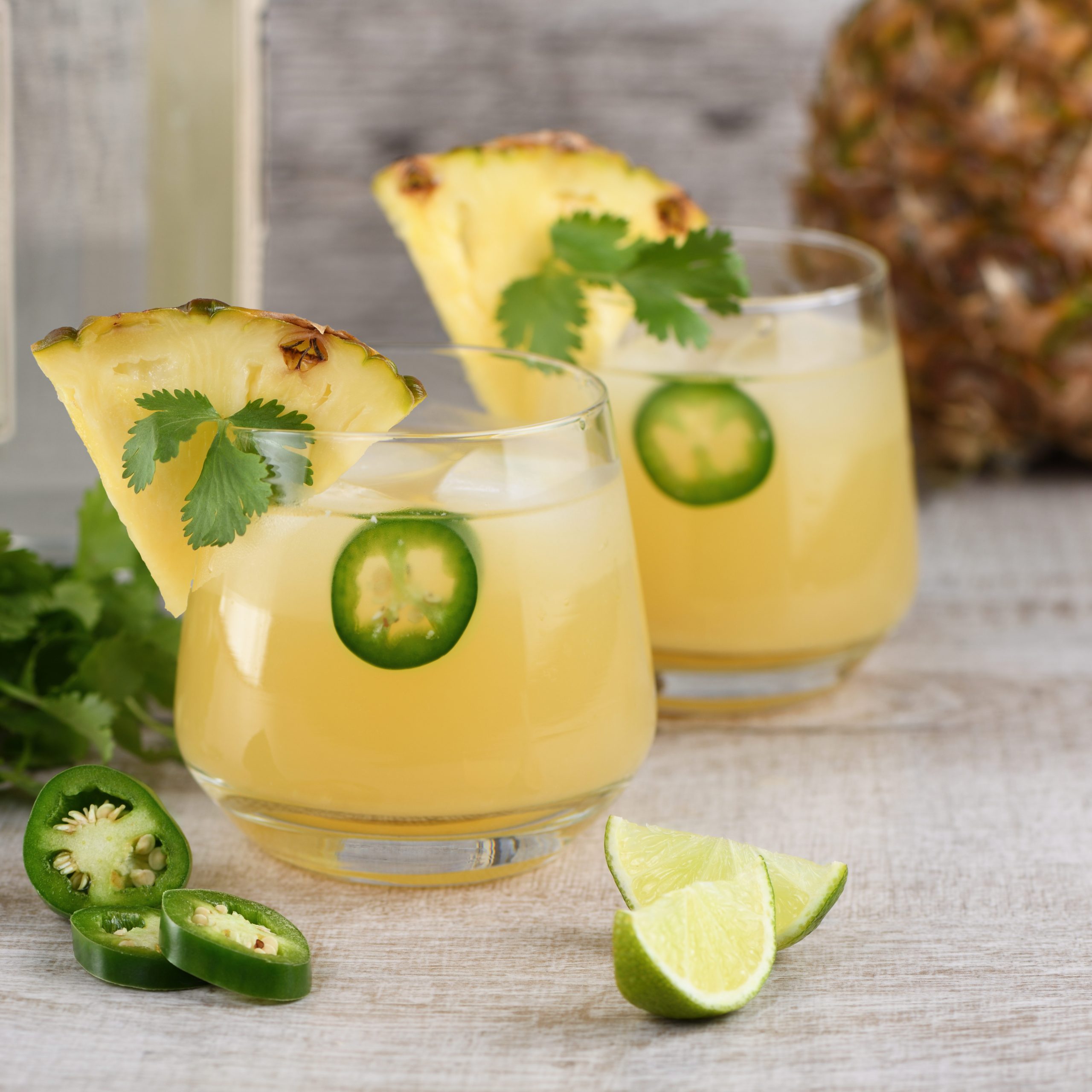 Grilled Pineapple Tequila Punch Lundeen's