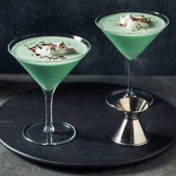 Mint Martini with Chocolate Cocktail
