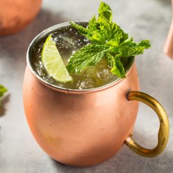 Irish Mule in a copper cup